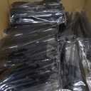 Tessco for you 150 Pcs Plastic Tongs for Serving Bulk, 9 Inch Plastic Disposable Serving Tongs, Heavy Duty Salad Tong for Kitchen, Buffet, BBQ, Events & Catering (Black)