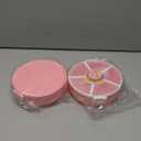 Kids Original Snack Spinner Bundle - Reusable Snack Container with 5 Compartment Dispenser and Lid | BPA and PVC Free | Dishwasher Safe | No Spill, Leakproof, for Toddlers, School (Pink-2Pack)