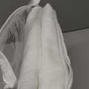 Linen White Curtains 108 inches Long for Bedroom Back Tab Privacy Light Filtering Semi Sheer White Boho Farmhouse Curtain Textured Modern Elegant Coastal Decor Curtains for Living Room