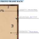QOTIB Wood 24x24 Picture Frame with 20x20 Mat Deep Brown, Display 20x20 with Mat or 24x24 without Mat, Wood 24 by 24 Photo Frame, 24 x 24 Frame for Wall Hanging Display, Deep Brown