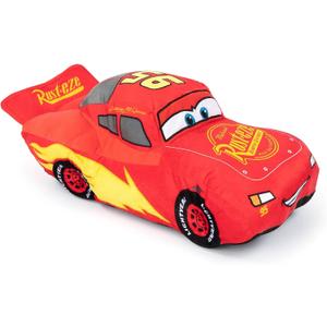 Disney Pixar Cars 3 Plush Stuffed Lightning Mcqueen Red Pillow Buddy - Kids Super Soft Polyester Microfiber, 17 inch (Official Disney Pixar Product)