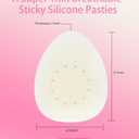 Reusable Silicone Nipple Covers for Women, Breathable Lift-Up Breast Petals, Invisible Adhesive Pasties for Wedding/Strapless Wear, No-Slip & Sweatproof Beige