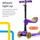 3 Wheel Scooter for Kids – 2-in-1 Scooter with Seat & LED Light-Up Wheels