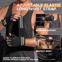 SIMARI Wrist Support Workout Gloves for Men & Women, Weight Lifting Gloves with Padded, Grip, Palm Protection, Gift for Gym Exercise, Cycling, Weightlifting Training, Kayaking, Fitness (Black Gray-S)