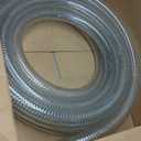 1-1/4"id-25ft PVC Reinforced Tubing Steel Wire Suction Flexible Hose Vinyl Tubing Heavy Duty PVC Vacuum Hose Drain Fuel Oil Gas Water for Marine Bilge Pump Pond Spa