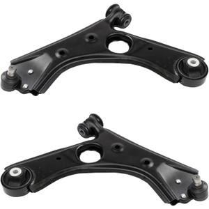TRQ Front Lower Driver and Passenger Side Control Arm and Ball Joint Set 2 Piece Compatible with 2015-2022 Ram ProMaster City
