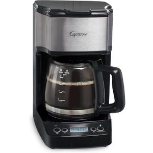 Capresso 5-Cup Mini Drip Coffee Maker, Black and Stainless Steel