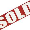 Sold Sign Rider for Realtors  Reusable Real Estate Rider | Magnetic Sold Sign for Realtors and Real Estate Agents by Office Products and Signs (Normal)