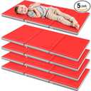 Wesiti 5 Pcs Kids Nap Mats for Preschool Daycare Bulk, Red, Gray
1.37" Thick 3 Section Sleeping Mats for Toddler, Waterproof, Kindergarten Classroom Back to School Supplies, 47"L x 24" W