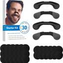 Nasal Strips for Snoring,Extra Strength Snoring Solution Nose Strips for Breathing,Sports, Sleep (Black)