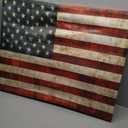 Stupell Industries 'US American Flag Rustic', Canvas Art, 30 x 24 Inches, Easy to Hang and Sturdy, Made in USA, by Luke Wilson