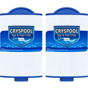 Cryspool 05015 Spa Filter Compatible with 5CH-35, PMAX50P4, PAS35P, Maax 104309, FC-0300, 35 Sq. Ft hot tub Filter Cartridge, 1 1/2" MPT, 2 Pack