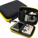 Miyoo Mini Plus Hard EVA Portable Case for RG35XX / RG353VS Storage Box Handheld Bag Retro Game Console Accessories Purple