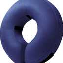 BENCMATE Inflatable Dog Cone Collar Alternative, Soft Dog Cone for Small Medium Large Dogs and Cats, Neck Recovery ECollar Donut Collar After Surgery (Large, Navy Blue)