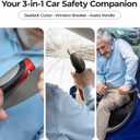 Medical king Car Door Handle for Elderly (2 Pack) Assist for Elderly Assist Support Handle Multifunctin for Seniors and Handicapped 3 in 1 Seat Belt Cuter and Windo Braker Hammer