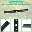 890-172C Finish Mower Blades for 72" Deck, High Lift Blades Compatible with Land Pride FDR1648 FDR1660 FDR2548 FDR2572, Replaces 890-200C 890-318C, 3 Pack
