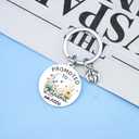 New Grandma Gifts First Time Grandmother Gifts Promoted To Grandma Keychain Mothers Day Gift 2026 Pregnancy Announcement for Grandparents Key Chain Birthday Christmas Gift