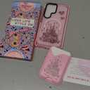 Toycamp for Samsung Galaxy S25 Ultra Case - Compatible with Magsafe Credit Card Holder Wallet Magnetic Cute Women Teen Girls Kawaii Girly Unique Castle Design Phone Cover for Samsung S25 Ultra