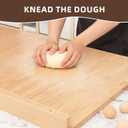 Wooden Pastry Board, Cutting Board with Counter Edge, Reversible Kneading Board for Rolling Dough Bread, Chopping Board with Lip 24X 15.8 in (bamboo D)