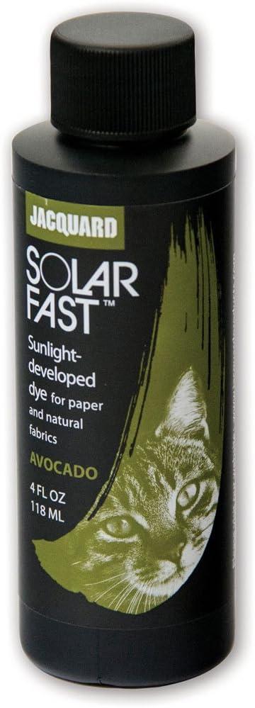 Jacquard SolarFast Dye - 8oz - Avocado - Create Remarkably Detailed Photographs, Photograms, and Shadow-Prints on Paper or Fabric - Made in USA