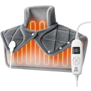 BOB AND BRAD Weighted Heating Pad for Neck Shoulders and Back Pain Relief, FSA Eligible/HSA Eligible, 2.2lb Electric Heating Pad, ETL Certified, Birthday Christmas Gifts for Women Men Mom Dad, 20"x22"
