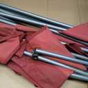 2 x Ozark Trail Quad Folding Camp Chair with Cup Holder, Red