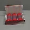 3x6 Inch Red Pillar Candles Set of 3, Christmas Candles Unscented Red Pillar Candles, Dripless Candles Long Burn Time for Wedding, Christmas Decor and Home Decor, Xmas Dinner Table Decor