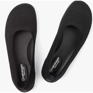 Frank Mully Women's Flat Shoes Wide Toe Box Knitted Flats Comfort Wide Width Walking Flats 11