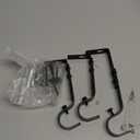 Ycolnaefllr Set of 3 Oil Rubbed Bronze Adjustable Curtain Rod Brackets Rod Holders Heavy Duty Curtain Rod Hanging Brackets for 1 Inch Rod