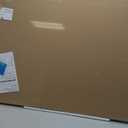 ARCOBIS Cork Board White Board Combo, Bulletin Board-Black Frame, Magnetic Dry Erase Board & Corkboard for Wall, Vision Board for Home, Office, School (Black, 48 x 30)