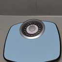 Adamson A25 Scales for Body Weight - Up to 400 LB - 5.3" Dial on 12.4" x 10.2" Platform - Anti-Skid Rubber Surface - High Precision Bathroom Scale Analog - Durable with 20-Year Assurance (Light Blue)