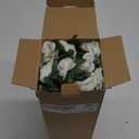 8pcs 65.6Ft Flower Garland,PARTY JOY Fake Rose Vine Artificial Flowers Hanging Rose Ivy Garland for Room Wall Decor Hanging Baskets Wedding Arch Garden Background Decor (White-8PCS)