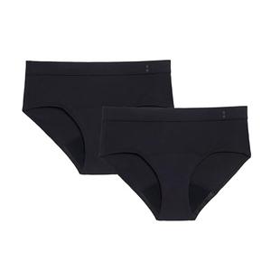 Thinx for All Period Underwear, Everyday Comfort Brief, Holds Up to 12 Regular Tampons*, Period Panties, Leakproof, Reusable & Controls Odor, Black, 2 Pack, M