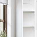 Wall-Mounted Bathroom Vanity with Mirror, Medicine Cabinet with Storage Function, Hanging Storage Cabinet, Adjustable Shelves, White