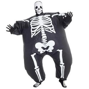 Morph Megamorph Halloween Inflatable Skeleton Costume, Blow Up Skeleton Inflatables, Funny Adult Inflatable Suit