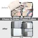 Compression Packing Cubes for Travel, Lightweight Vacation Travel Essentials, Travel Accessories for Suitcase Organizer Bags Set, Durable Luggage Organizer