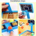 2 Pack Basketball Game Toys, Tabletop Basketball Shooting Game for Kids and Adults, Desk Games for Office for Adult to Reduce Stress, Basketball Party Favors Classroom Prizes for Boys Girls