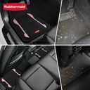 Rubbermaid Car Floor Mat, Heavy Duty All-Weather Car Mats Full Set with Dual-Tone Pink Aluminum Inserts Universal Fit, Anti-Slip Backing, Trim-to-Fit for Most SUV, Sedan, Van