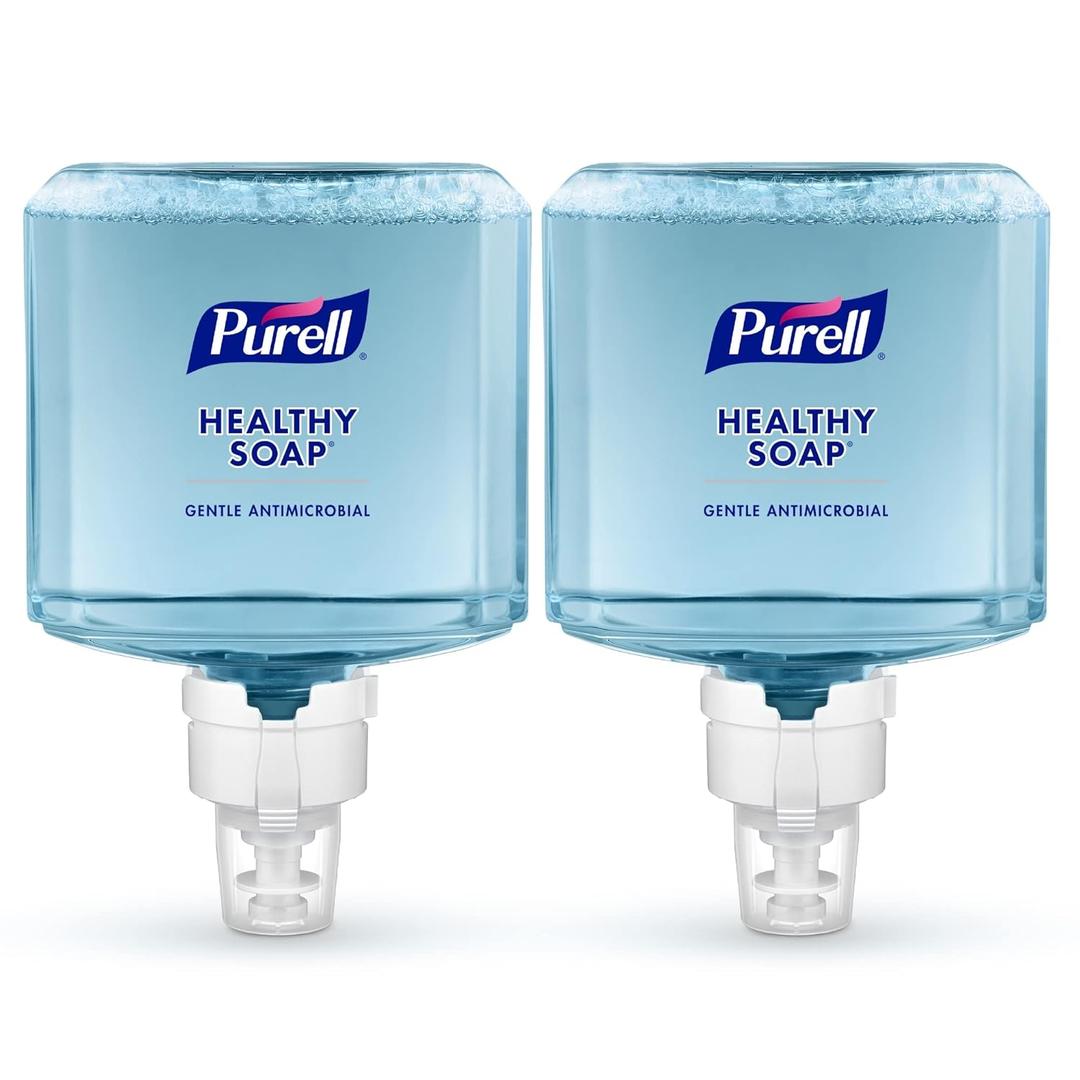 PURELL Brand HEALTHY SOAP 0.5% BAK Antimicrobial Foam, Lightly Fragranced, 1200 mL Refill for PURELL ES8 Automatic Soap Dispenser (Pack of 2)