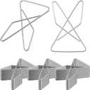 48 Pcs Ideal Paper Clamps Butterfly Clips Large Mental Butterfly Wire 2.56 x 1.69 Inch No. 1 Size Silver Durable Metal Clips for Crafting Sewing Paper Fabric DIY Project Holders