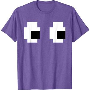 Retro Arcade Game Ghost 80s 8 bit Halloween Group Costume T-Shirt. Size Large