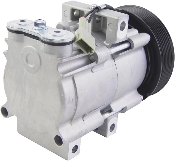 AC Compressor with A/C Clutch compatible with For Ford Crown Victoria F-150 Mustang Excursion F-250 F-350 For Lincoln Mercury 1994-2009 CO 101290C