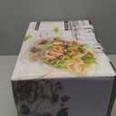 5-Pack Borosilicate Glass Containers with Tempered Lids, 35.2oz/4.4 Cup Airtight Meal Prep Set, Microwave/Freezer Safe (Pink)