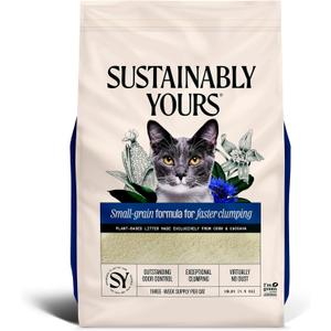 Sustainably Yours Cat Litter, Small-Grain Formula 10 lbs
