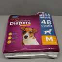 Inspire Pet Care Dog Diapers Female Dogs | Bulk Value Doggie Incontinence, Accidents, for Heat, Pee or Period and Housebreaking (Medium (48 Count))