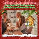 TEEZWONDER Christmas Christian Gifts for Women Men - O Holy Night 3D Porcelain Nativity Christmas Ornaments 2025 - Catholic Religious Gifts for Women Christian, Nativity Ornaments Stocking Stuffers