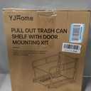 YJHome Pull Out Trash Can Cabinet with Soft-Close Slides