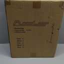 Fiqevs Upgraded Dimmable 3 Globe Mid Century Modern Floor Lamp, 3 x 3000K Warm Light LED Bulbs Included, Matt Black Standing Lamp with Sphere Glass Shade, Vintage Tall Lamp for Living Room, Bedroom