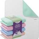 Incontinence Bed Pads - 4 Pack 18 x 24 Reusable Waterproof Mattress Protectors - Highly Absorbent, Machine Washable - for Children, Pets and Seniors - Assorted Colors - Royal Care (Multicolor)