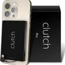 Clutch - Pro USB-C Portable Charger - Compatible with iPhone 15,16, 17 & Android Devices - Power Bank Magnetic Battery - TSA Travel Approved - USB Rechargeable - Built-in Cable - 5000 mAh - 3.7oz